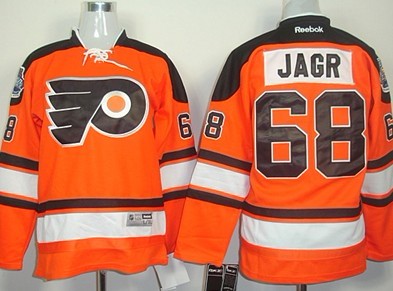 Personalized Youth Philadelphia Flyers #68 Jaromir Jagr 2012 Winter Classic Orange Jersey