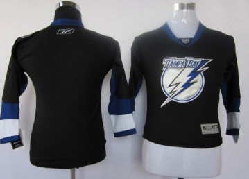 Personalized Youth Tampa Bay Lightning Blank Black Jersey