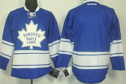 Personalized Youth Toronto Maple Leafs Blank Blue Third Jersey