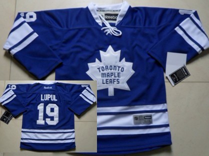Personalized Youth Toronto Maple Leafs #19 Joffrey Lupul Blue Third Jersey