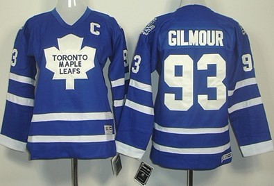 Personalized Youth Toronto Maple Leafs #93 Doug Gilmour Blue Throwback CCM Jersey