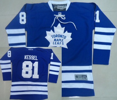 Personalized Youth Toronto Maple Leafs #81 Phil Kessel Blue Third Jersey