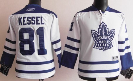 Personalized Youth Toronto Maple Leafs #81 Phil Kessel White Third Jersey