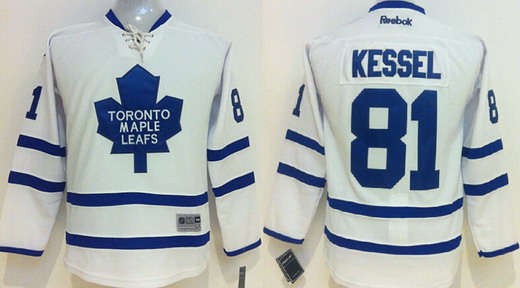 Personalized Youth Toronto Maple Leafs #81 Phil Kessel White Jersey
