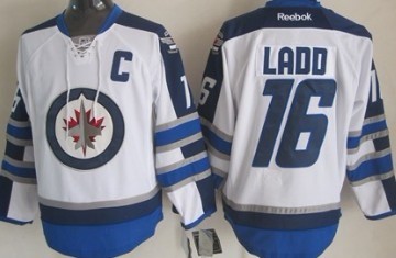 Personalized Youth Winnipeg Jets #16 Andrew Ladd White Jersey