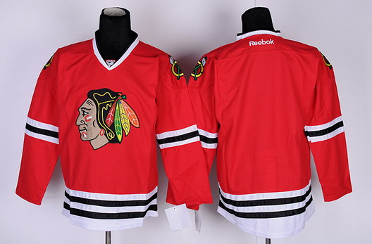 Personalized Youth Chicago Blackhawks Blank Red Jersey