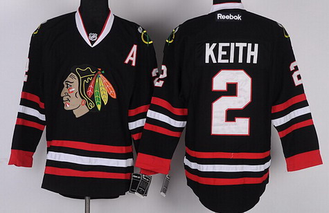 Personalized Youth Chicago Blackhawks #2 Duncan Keith Black Jersey