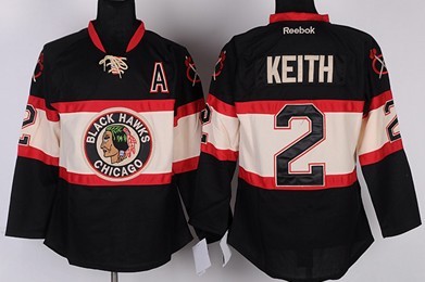Personalized Youth Chicago Blackhawks #2 Duncan Keith Black Third Jersey