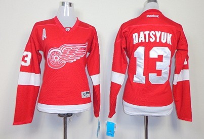 Personalized Women’s Detroit Red Wings #13 Pavel Datsyuk Red Jersey