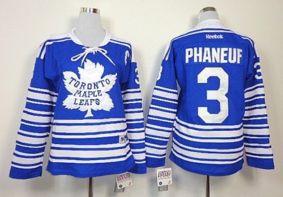 Personalized Women’s Toronto Maple Leafs #3 Dion Phaneuf 2014 Winter Classic Blue s Jersey