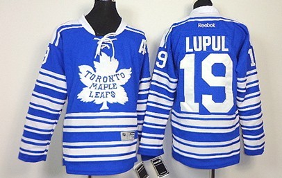 Personalized Youth Toronto Maple Leafs #19 Joffrey Lupul 2014 Winter Classic Blue Jersey