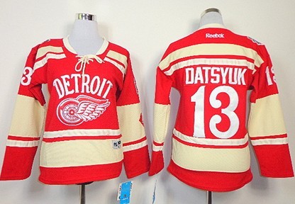 Personalized Women’s Detroit Red Wings #13 Pavel Datsyuk 2014 Winter Classic Red Jersey