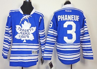 Personalized Youth Toronto Maple Leafs #3 Dion Phaneuf 2014 Winter Classic Blue Jersey