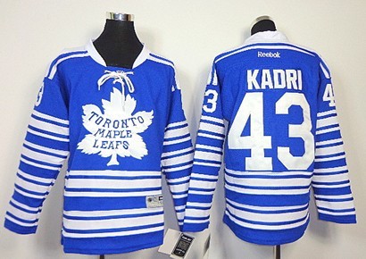 Personalized Youth Toronto Maple Leafs #43 Nazem Kadri 2014 Winter Classic Blue Jersey