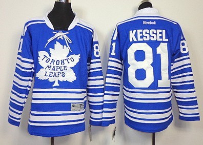 Personalized Youth Toronto Maple Leafs #81 Phil Kessel 2014 Winter Classic Blue Jersey