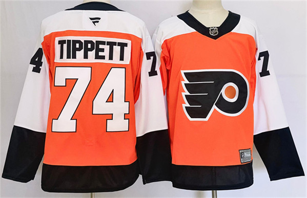 Personalized Men’s Philadelphia Flyers #74 Owen Tippett Orange 2024 Stitched Jersey