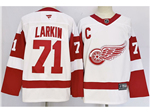 Personalized Detroit Red Wings #71 Dylan Larkin 2024 White Jersey