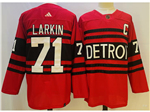 Personalized Detroit Red Wings #71 Dylan Larkin Red Reverse Retro 2.0 Jersey