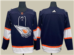 Personalized Edmonton Oilers Navy Reverse Retro 2.0 Team Jersey