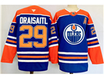 Personalized Edmonton Oilers #29 Leon Draisaitl 2024 Royal Blue Jersey