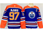 Personalized Edmonton Oilers #97 Connor McDavid 2024 Youth Royal Blue Jersey