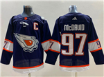 Personalized Edmonton Oilers #97 Connor McDavid Navy Reverse Retro 2.0 Jersey