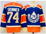 Personalized Edmonton Oilers #74 Stuart Skinner Royal Blue 2023 Heritage Classic Jersey