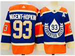 Personalized Edmonton Oilers #93 Ryan Nugent-Hopkins Royal Blue 2023 Heritage Classic Jersey