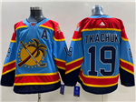 Personalized Florida Panthers #19 Matthew Tkachuk Light Blue Reverse Retro 2.0 Jersey