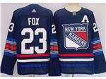 Personalized New York Rangers #23 Adam Fox Navy Alternate Jersey
