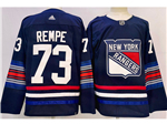 Personalized New York Rangers #73 Matt Rempe Navy Alternate Jersey