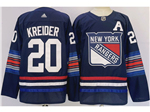 Personalized New York Rangers #20 Chris Kreider Navy Alternate Jersey