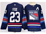 Personalized New York Rangers #23 Adam Fox 2024 Navy Alternate Jersey