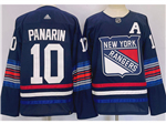 Personalized New York Rangers #10 Artemi Panarin Navy Alternate Jersey