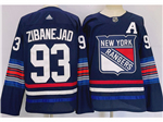 Personalized New York Rangers #93 Mika Zibanejad Navy Alternate Jersey