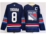 Personalized New York Rangers #8 Jacob Trouba 2024 Navy Alternate Jersey
