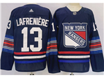 Personalized New York Rangers #13 Alexis Lafreniere Navy Alternate Jersey
