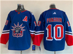 Personalized New York Rangers #10 Artemi Panarin Royal Reverse Retro 2.0 Jersey