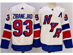 Personalized New York Rangers #93 Mika Zibanejad 2024 Stadium Series White Jersey