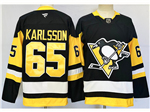 Personalized Pittsburgh Penguins #65 Erik Karlsson 2024 Black Jersey