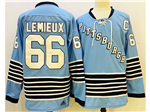 Personalized Pittsburgh Penguins #66 Mario Lemieux Blue Heritage Classics Jersey