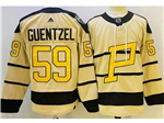 Personalized Pittsburgh Penguins #59 Jake Guentzel Cream 2023 Winter Classic Jersey