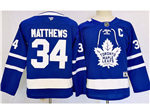 Personalized Toronto Maple Leafs #34 Auston Matthews 2024 Blue Jersey