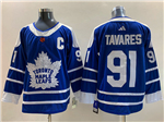 Personalized Toronto Maple Leafs #91 Jason Spezza Blue Reverse Retro 2.0 Jersey
