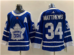 Personalized Toronto Maple Leafs #34 Auston Matthews Blue Reverse Retro 2.0 Jersey