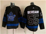 Personalized Toronto Maple Leafs #55 Mark Giordano Black Alternate Reversible Jersey