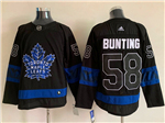 Personalized Toronto Maple Leafs #58 Michael Bunting Black Alternate Reversible Jersey
