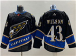Personalized Washington Capitals #43 Tom Wilson Black Reverse Retro 2.0 Jersey
