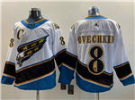 Personalized Washington Capitals #8 Alexander Ovechkin White Reverse Retro 2.0 Jersey