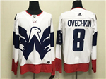 Personalized Washington Capitals #8 Alexander Ovechkin White 2023 Stadium Series Jersey